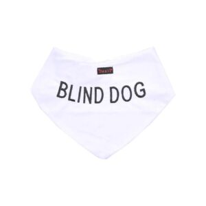 Blind Dog Accessory Prevents Accidents with Adjustable Embroidered Neck Scarf