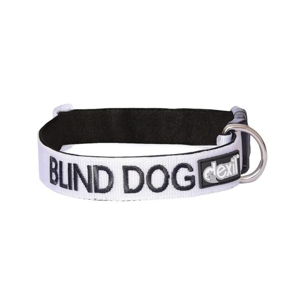 Blind Dog Color Coded Warning Collar with Adjustable Nylon Buckle for Large Dogs