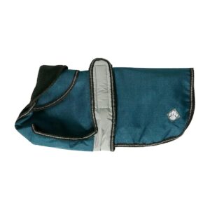 Blue 2 in 1 Fleece Lined Winter and Spring Convertible Dog Coat