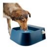 Blue 2L Dog Bowl with Float Valve and Auto-Fill Feature