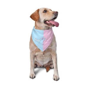 Blue Adjustable Dog Bandana for Daily Wear Photo Prop Party Supplies Baby Announcement