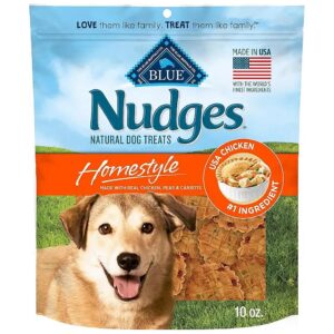 Blue Buffalo Nudges Homestyle Natural Dog Treats with Real Chicken for All Ages