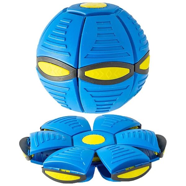 Blue Color Flying Saucer Ball, Fun and Fantastic Shape-Changing Toy for Kids and Dogs