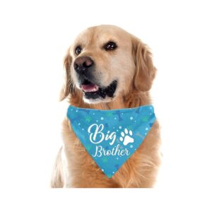 Blue Dog Bandana for Small Medium Large Dogs Neck Size 27 inches