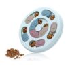 Blue Dog Food Puzzle Feeder Toy for IQ Training and Mental Enrichment for Small Breeds