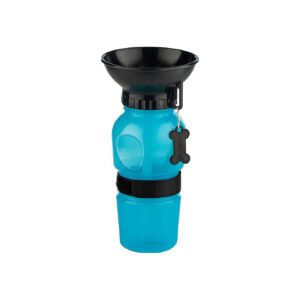 Blue Dog Water Bottle Plastic Material 20 oz Portable and BPA-Free