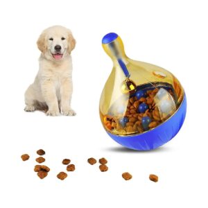 Blue Interactive Food Dispensing Ball for Small to Medium Dog Intelligence Improvement