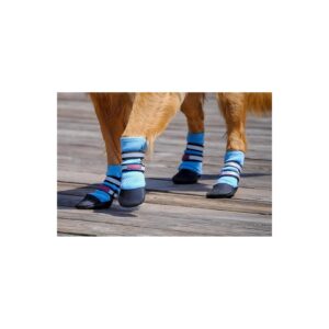 Blue Neoprene Paw Protector Dog Boots in Medium Size for Comfort and Breathability