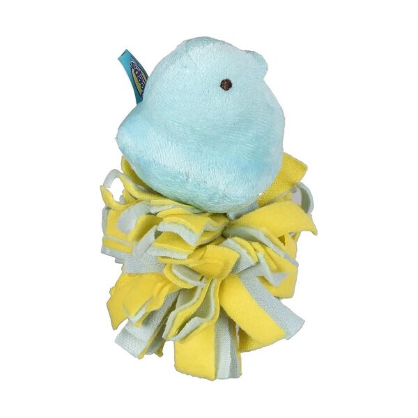 Blue Peeps Chick Fleece Bottomed Soft Plush Dog Chew Toy for Small Dogs