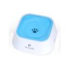 Blue Pet Water Bowl with Anti-Spill and Anti-Dust Features for Small and Large Breeds