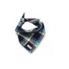 Blue Plaid Bandana for Small, Medium, and Large Dogs - Great Winter Accessory