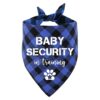 Blue Plaid Dog Triangle Bibs for Photo Props New Baby Shower Celebrations Pet Lovers Gift