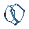 Blue Sea Glass Adjustable Dog Harness for Large Dogs 24-38