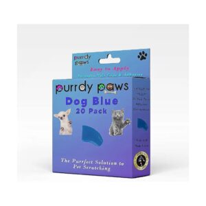 Blue Soft Nail Caps for Corgis and Schnauzers Safe and Durable