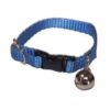 Blue Solid Pattern Nylon Ferret Bell Collar with Quick Release