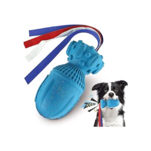 Blue Squeaky Dog Toy for Large and Medium Dogs, Aggressive Chewer Durable Pet Toy