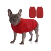 Blue Turtleneck Dog Sweater with Sleeves for Small Dogs Knitwear Winter Coat