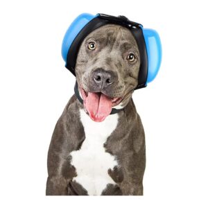 Blue XL Dog Ear Muffs for Noise Protection from Thunderstorms Fireworks and Loud Noises