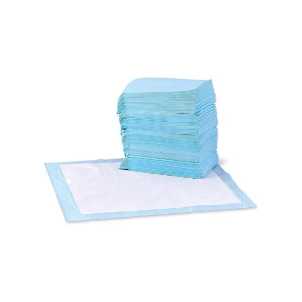 Blue and White 100-Pack Regular Size Dog Pee Pads for Potty Training