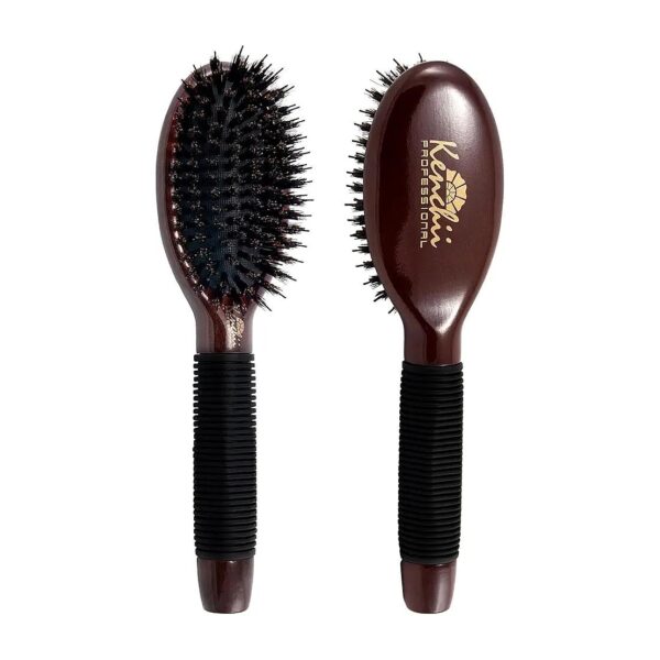 Boar and Nylon Bristle Grooming Brush with Soft and Gentle Touch for Pets