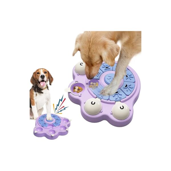 Brain Stimulation Pet Puzzle Toy for Smart Dogs and Cats Purple