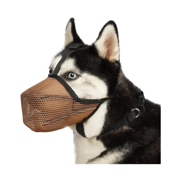 Breathable Adjustable Dog Muzzle for Dogs - Soft Mesh for Comfort and Security