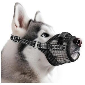 Breathable Adjustable Loop Muzzle for Chihuahua Husky Labrador Retriever