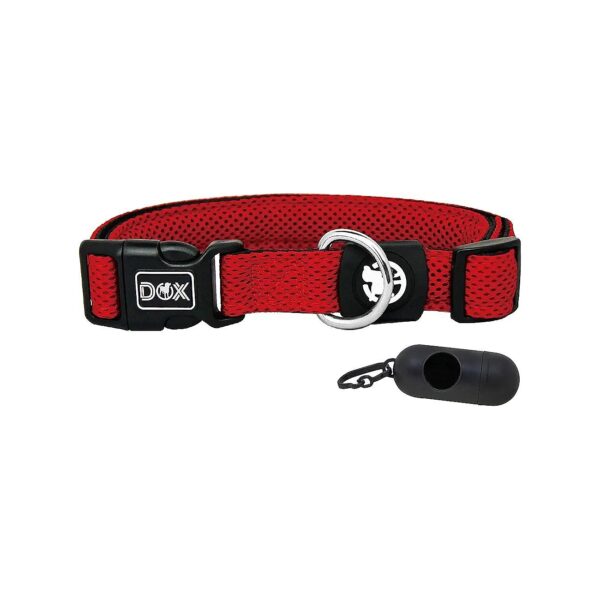 Breathable Airmesh Dog Collar with Adjustable Buckle and D-Ring for Small Breeds