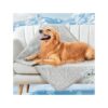 Breathable Cooling Dog Blanket for Large Breed Dogs 40x29 Inch Blue