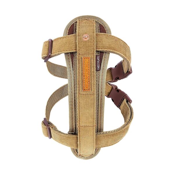 Breathable Corduroy Dog Harness with Reflective Stitching for Small Medium Large Canines