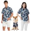 Breathable Dog Shirt Hawaiian Print Pet Summer Clothing for Small to Large Dogs