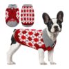 Breathable Dog Sweater with Leash Hole for Comfortable Small to Medium Breed Dogs