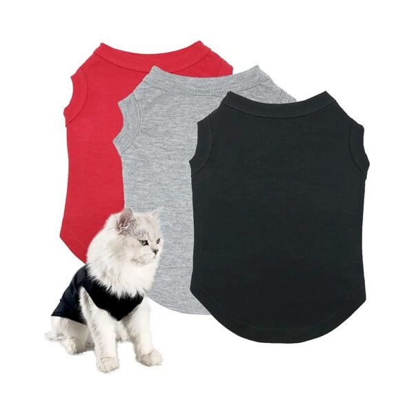 Breathable Dog T-Shirts with Three Sizes for Small, Medium, and Large Pets