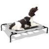 Breathable Elevated Cooling Dog Bed with Internal Reinforcement for Stability up to 90LBS