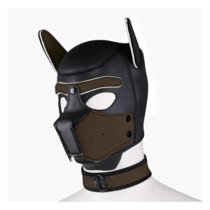 Breathable Ergonomic Neoprene Dog Hood Mask with Collar - Full Face Pup Hood Mask