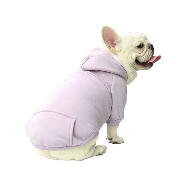 Breathable Fleece Hooded Dog Sweater Coat for Small Medium Dogs XL