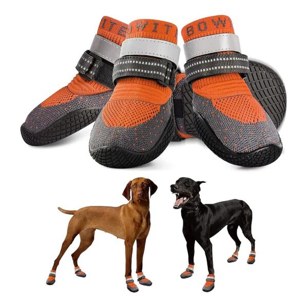 Breathable Lightweight Fly Knit Dog Booties for Small Medium Large Dogs