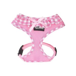 Breathable Lightweight Pink Small Dog Harness with No-Pull Design for Stress-Free Walking