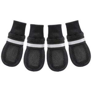 Breathable Mesh Dog Boots for Large Dogs Paw Protection on Hot Pavement