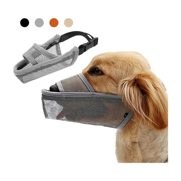 Breathable Mesh Nylon Dog Muzzle for the Prevention of Biting