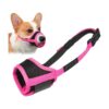 Breathable Mesh Soft Fabric Dog Muzzle with Adjustable Strap for Small Medium Large Dogs