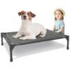 Breathable Outdoor Dog Bed with Cool Mesh Fabric for Medium-Sized Dogs