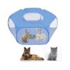 Breathable Pet Playpen Transparent Net Pet Tent with Zipper Top Cover for Small Pets