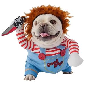 Breathable Polyester Cotton Funny Dog Doll Costume for Small to Medium Dogs