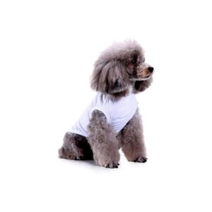 Breathable Stretchy Plain Tee Vest for Medium Small Cats Dogs with Excellent Durability