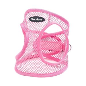 Breathable and Adjustable Dog Harness for Small to Medium Pets - Soft Pink Color