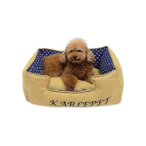 Breathable and Durable Canvas Dog Bed with Orthopedic Cushion Support for Maximum Comfort