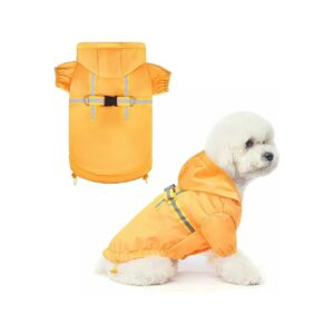 Breathable, and Reflective Dog Raincoat for Small Dogs