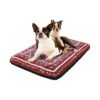 Breathable and Sturdy Crate Mat with Removable Cover, Red, 18" x 24