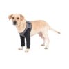 Breathable and Waterproof Dog Leg Sleeve for Wound Recovery Grey 2XLarge